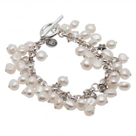 Alex Bracelet in White Pearls 
